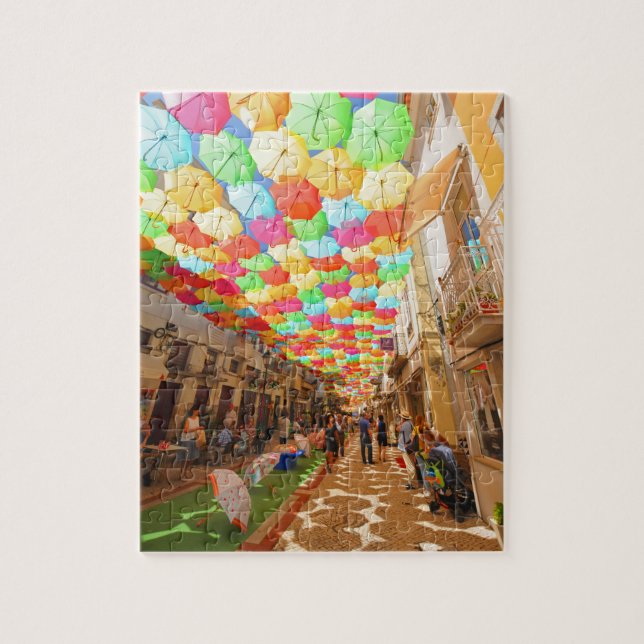 Umbrella Sky -Agueda-Portugal Jigsaw Puzzle (Vertical)
