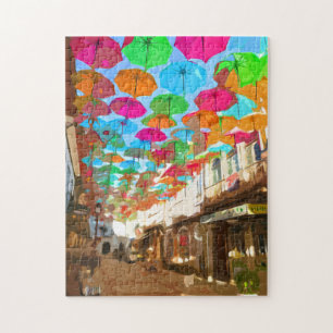 Umbrella Sky -Agueda-Portugal Jigsaw Puzzle