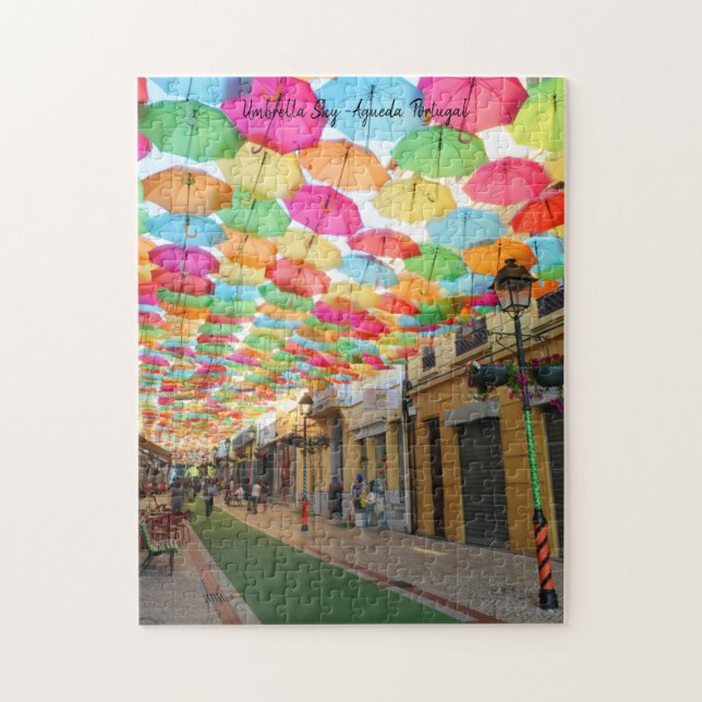 Umbrella Sky- Agueda, Portugal Jigsaw Puzzle (Vertical)