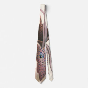 Umbrella Squid, Vintage Marine Life Animals Tie