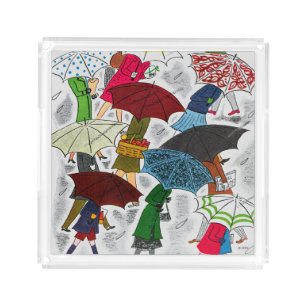 Umbrellas Acrylic Tray