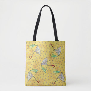 Umbrellas All Over Print Tote Bag