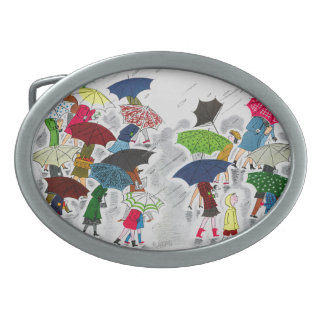 Umbrellas Belt Buckle