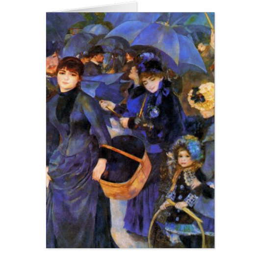 Umbrellas by Renoir Cards (Front)