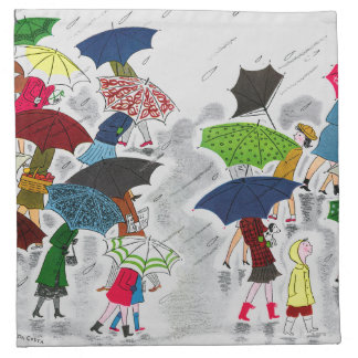 Umbrellas Cloth Napkin