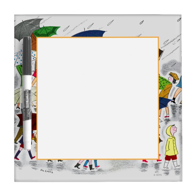 Umbrellas Dry-Erase Board (Front)