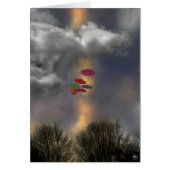 Umbrellas in a Cloudscape Cards (Front)