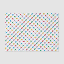 Umbrellas in Rain Tissue Paper