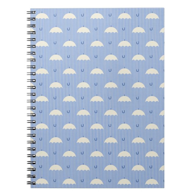 Umbrellas in the Blue Notebook (Front)