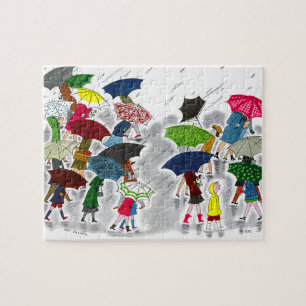 Umbrellas Jigsaw Puzzle