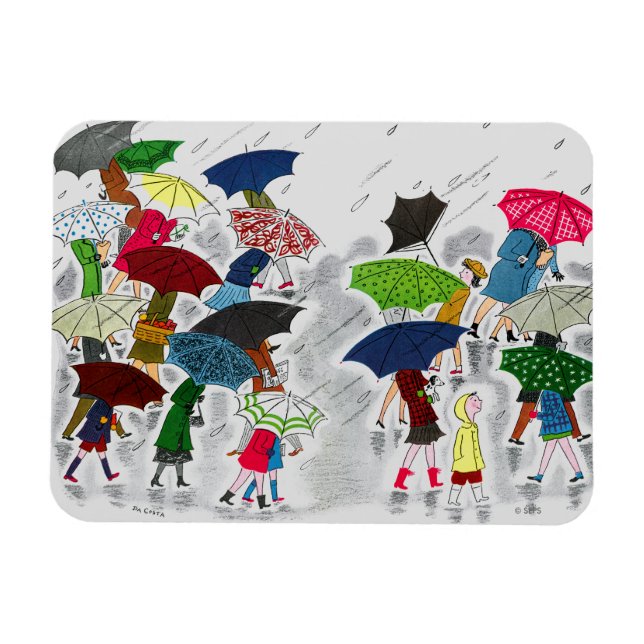 Umbrellas Magnet (Horizontal)