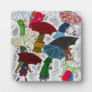 Umbrellas Plaque