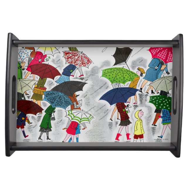 Umbrellas Serving Tray (Front)