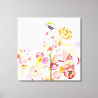 umbrellatreebird canvas print