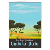Umbria Italy travel poster (Front)
