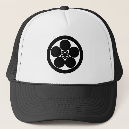 Umebachi_style plum blossom in circle trucker hat