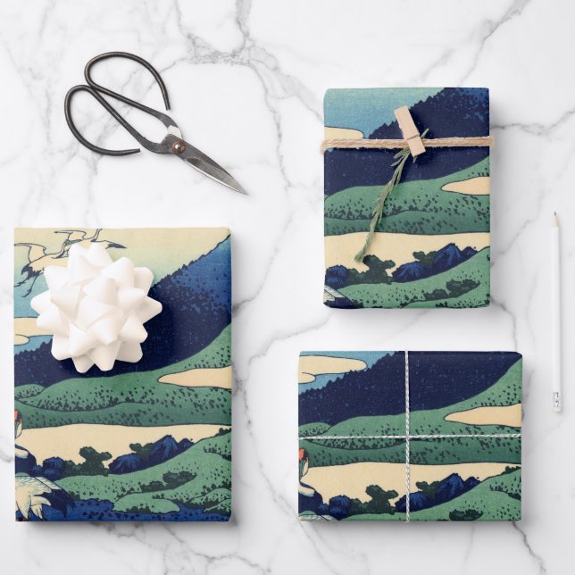 Umegawa in Sagami Province Poster Wrapping Paper Sheets (Front)