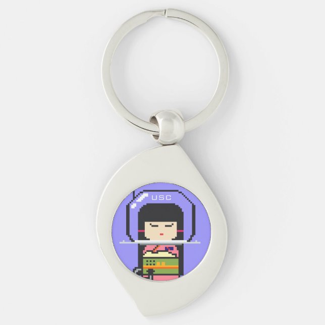 Umeko Space Colony NFT #47 Sumi keychain (Front)