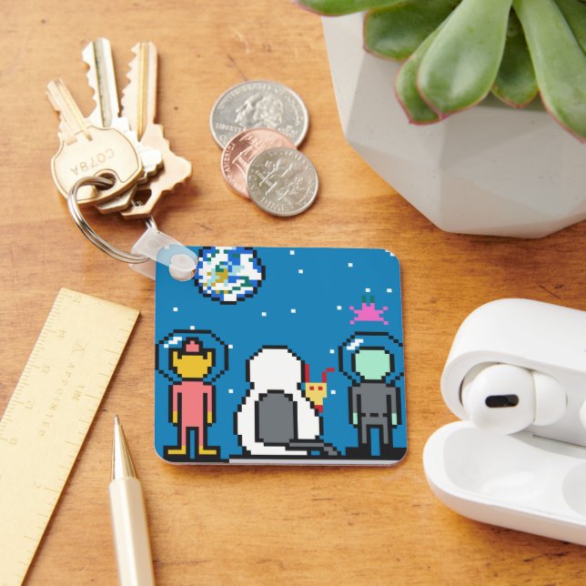 Umeko Space Colony NFT keychain キーホルダー (Desk)