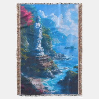 Umi no Hotoke The Buddha of the Sea Throw Blanket