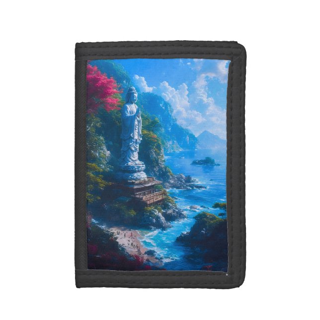 Umi no Hotoke The Buddha of the Sea Trifold Wallet (Front Vertical)