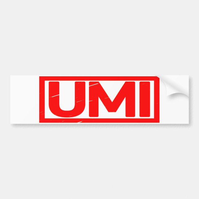 Umi Stamp Bumper Sticker (Front)
