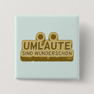 UMLAUT German language teacher or student Button