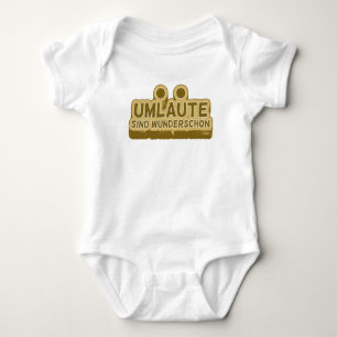 UMLAUT learning German language Baby Bodysuit