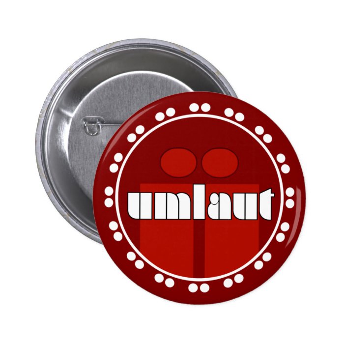 Umlaut Rondell Buttons   Brick Red