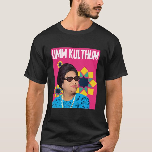 Umm Kulthum Pop Art Fitted Scoop T-Shirt (Front)