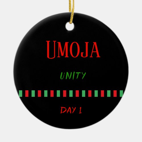 Umoja _ Kwanzaa Day 1  Ornament