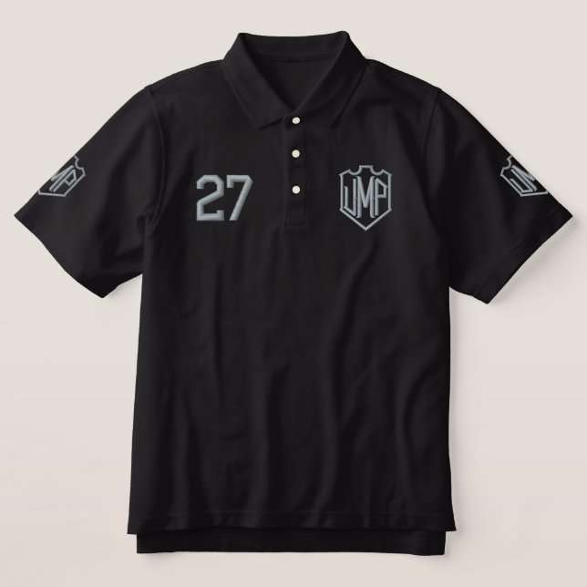 Ump Logo Embroidered Polo Shirt (Design Front)