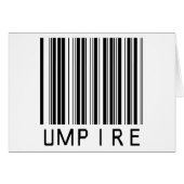Umpire Bar Code (Front Horizontal)
