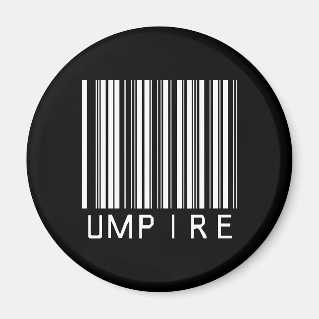 Umpire Bar Code Magnet (Front)