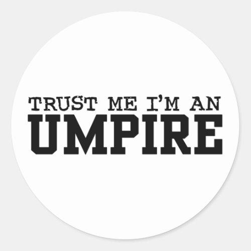 Umpire Classic Round Sticker