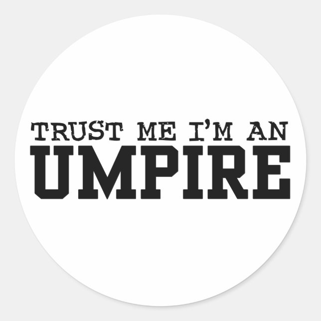 Umpire Classic Round Sticker (Front)