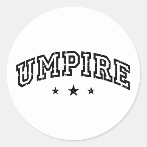 Umpire Classic Round Sticker