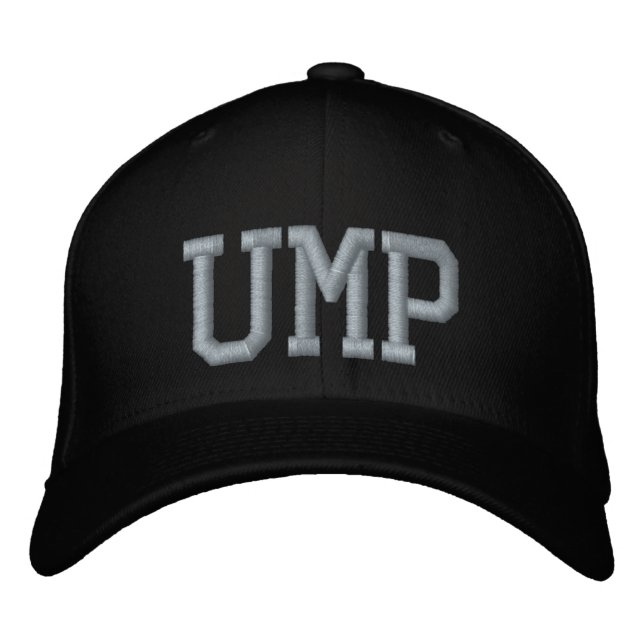 Umpire Embroidered Baseball Cap (Front)