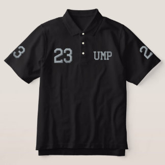 Umpire Embroidered Embroidered Polo Shirt