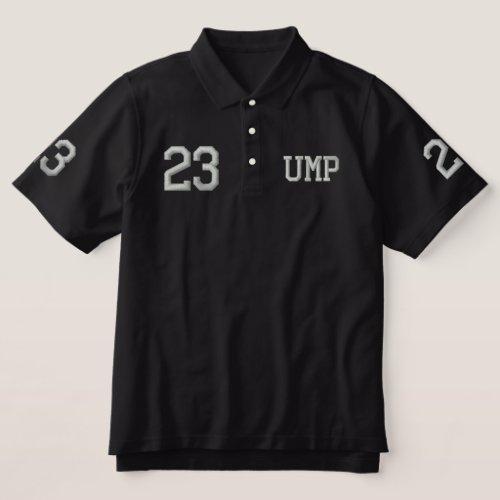 Umpire Embroidered Embroidered Polo Shirt