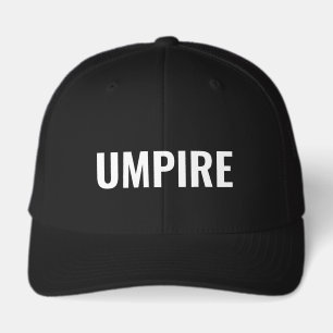 Umpire hat for official ref in sports and games