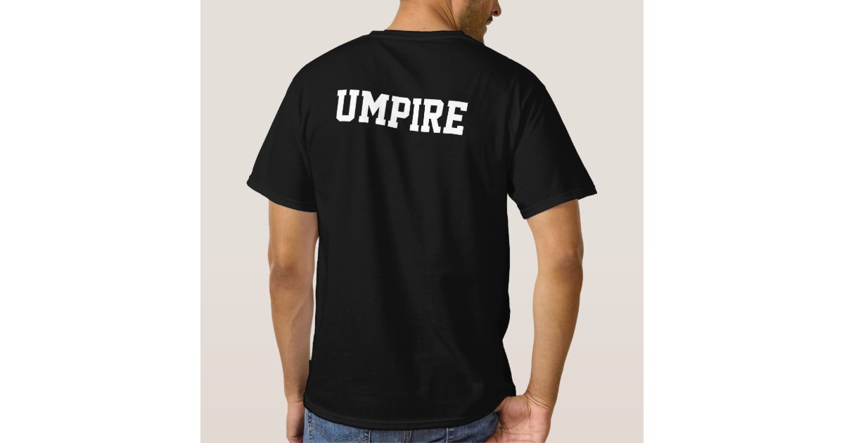 Umpire t shirt for official sports team games Zazzle