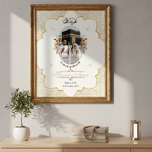 Umrah Mubarak Custom Photo Islamic Poster