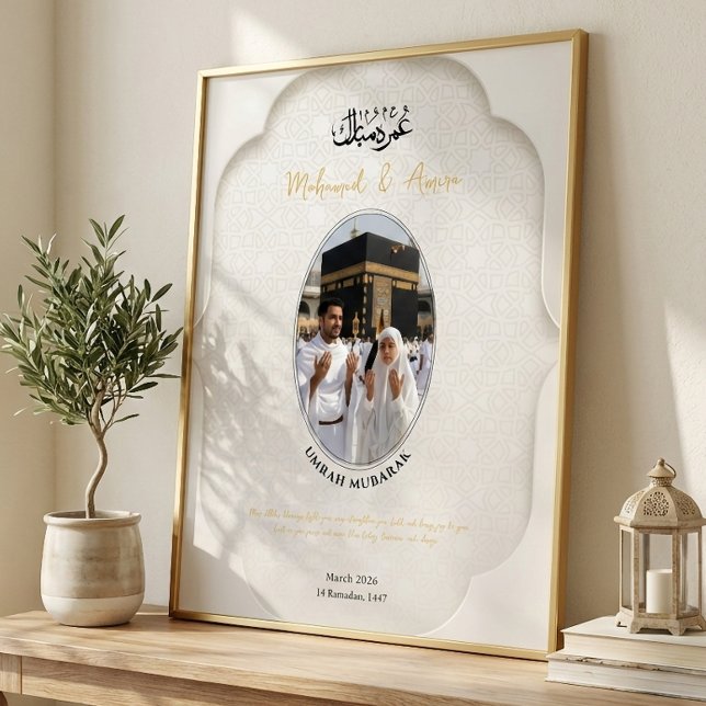 Umrah Mubarak Personalized Photo Poster (Creator Uploaded)