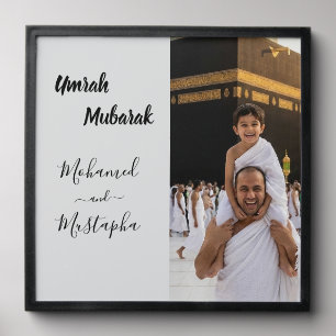 Umrah Mubarak Personalized Photo Tile