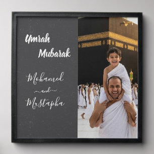 Umrah Mubarak Personalized Photo Tile