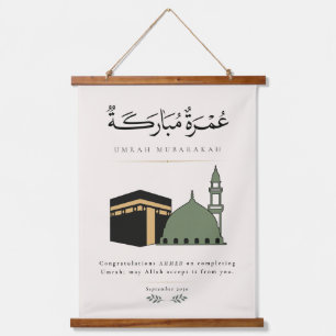 Umrah Mubarakah Personalized Hanging Tapestry