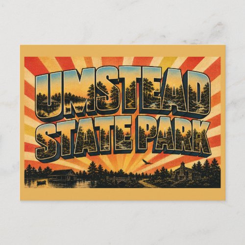 Umstead State Park North Carolina Lakes Forest Art Postcard