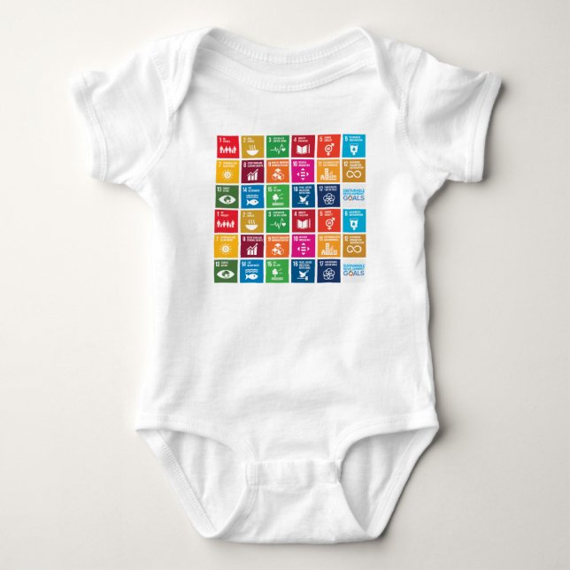 UN 17 Sustainable Development Goals Baby suit Baby Bodysuit (Front)