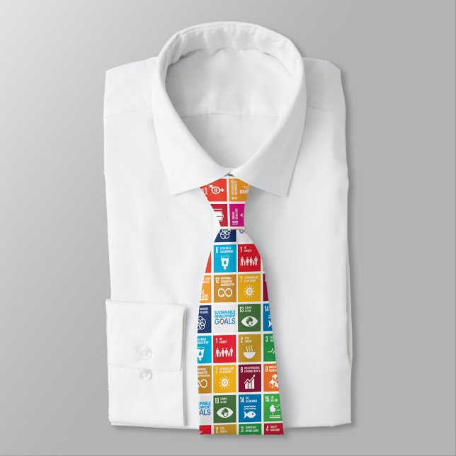 UN 17 Sustainable Development Goals Necktie (Tied)
